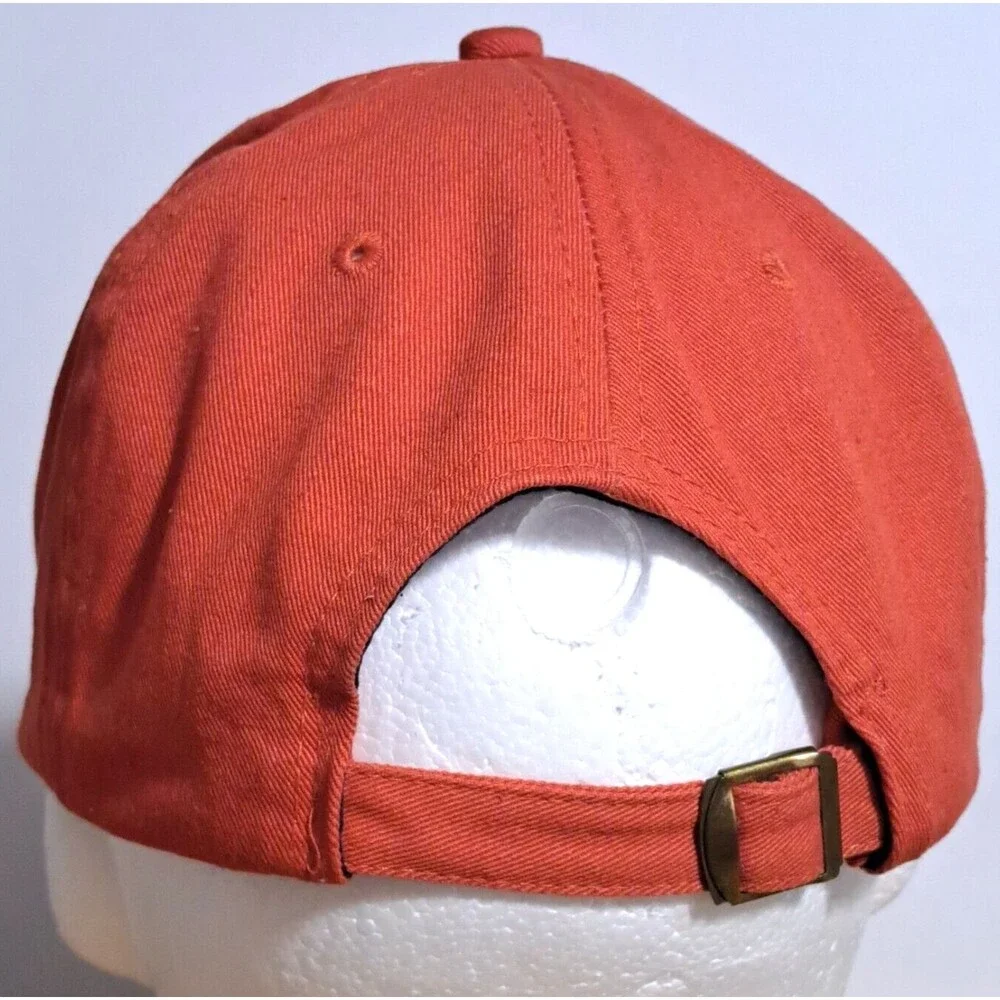 Go Pluck Yourself Baseball Hat Embroidered Patch Cap Orange Strapback Adjustable - Picture 4 of 8